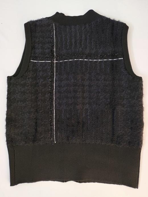 M&L早春新款女士格纹针织背心来啦！渠道高品质❗️美炸天！这款真的闭眼入吧，既现代又中古感！！！上身非常复古时髦运动系大小姐！复古时髦的极致范！！！ 商品图1