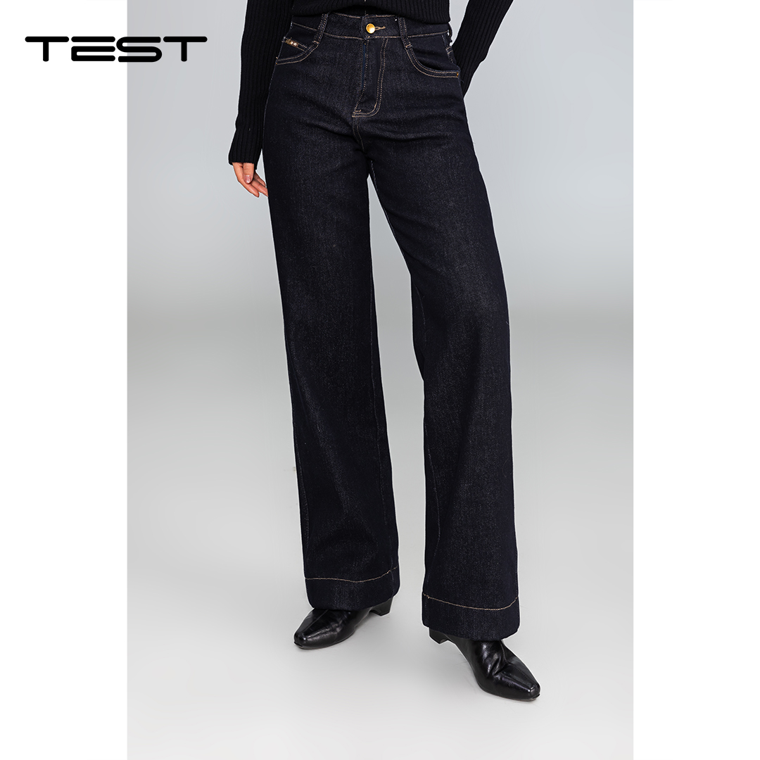 冬上新时尚气质直筒高级感百搭牛仔裤3254102