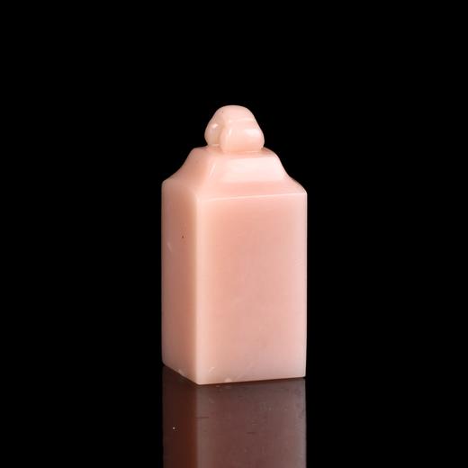 孤品17704云南粉冻如意钮方章姓名章书画印章藏书印-1.8*1.8*4.1cm 商品图1