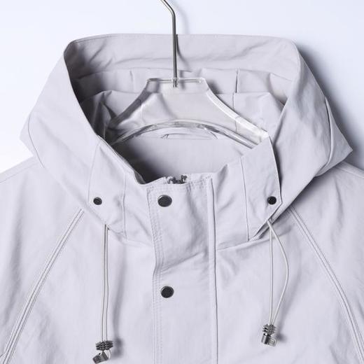 SDSA男士春夏新款痞帅男装简约时尚铆钉纯色立领连帽夹克外套百搭 商品图1