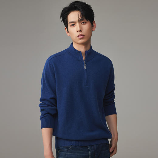 PALUOPO/PL半高领拉链男衫/ET22322R-A/约重285g帕罗 商品图1