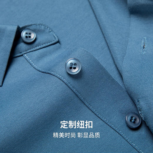 【含莫代尔&固色】圣得西2026年夏季新款短袖男款美式翻领简约T恤 商品图7