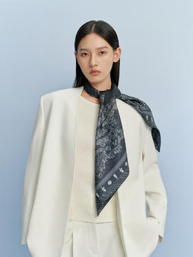 万事利双面印花大方巾-江南记