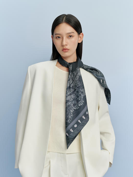 万事利双面印花大方巾-江南记 商品图0