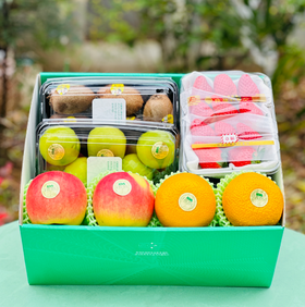 雅致新春精选鲜果礼盒 | 春节限定礼盒，精美水果组合搭配！（温馨提示:水果为季节性产品，缺货会进行等值调换成其他水果！！！）