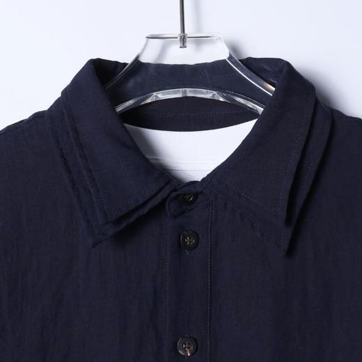 C7001SDSA春夏新款痞帅男装韩版拼接撞色假两件翻领衬衫百搭套头衬衣 商品图2