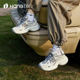 HANGTEN欢腾2026春季新款女士百搭时尚休闲厚底增高老爹鞋W5279902DD