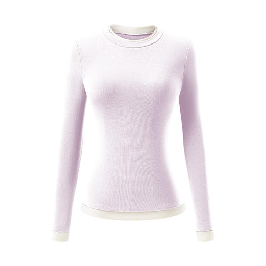 【假两件打底衫】新款春秋内搭 美肤可外穿薄款 修身内衣长袖上衣  商品图4