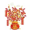 【辞旧迎新❗新年发财树窗花 】30秒轻松贴，不繁琐不俗气，静电贴春节过年阳台厨房玻璃窗推拉门装饰窗贴贴纸。rf 商品缩略图4