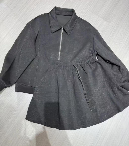 原单独立设计师拉链细闪闪卫衣外套+百褶裙 商品图5