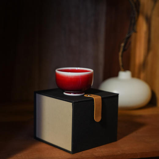鸿运当头郎红杯，景德镇陶瓷郎红杯主人杯，送长辈高档茶具 容量100ML 商品图3