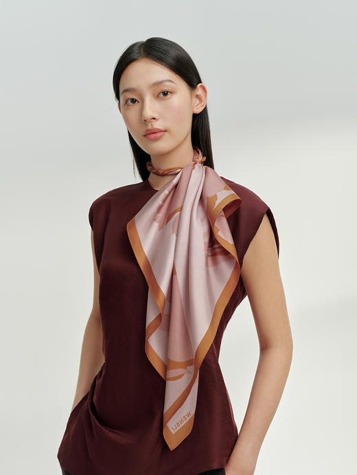 万事利双面印花中方巾-锦上花 商品图0