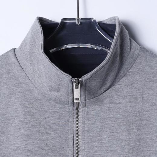 WY730SDSA春夏新款痞帅男装美式潮牌半拉链立领假两件卫衣百搭宽松上衣 商品图4