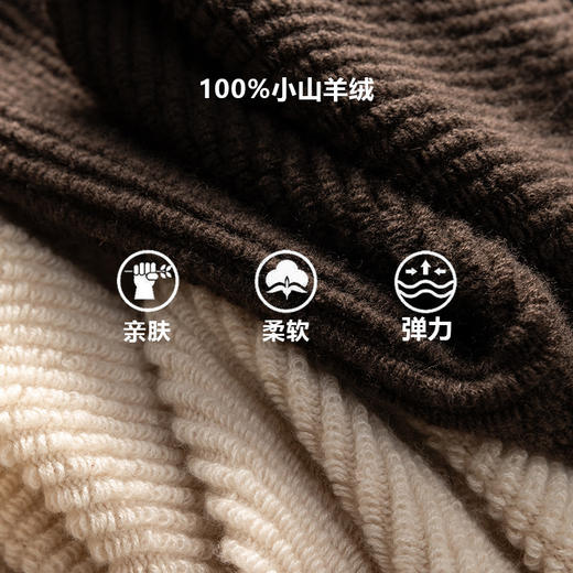 100%Baby小山羊绒~半开拉链多穿翻领毛巾绣羊绒衫BABY260497 商品图1