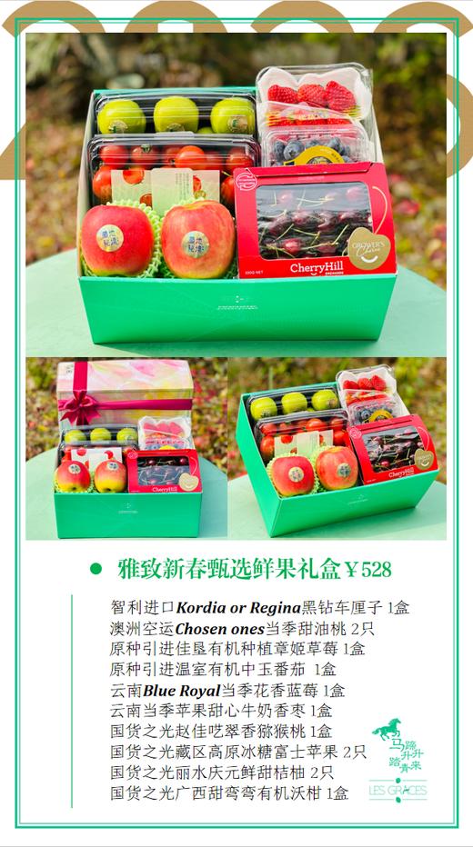 雅致新春甄选鲜果礼盒  |  精选鲜果组合搭配，可调整！（温馨提示:水果为季节性产品，缺货会进行等值调换成其他水果！！！） 商品图1