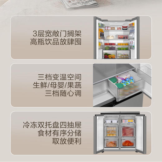 海尔（Haier）冰箱 BCD-500WGHTDEDH9U1 商品图7