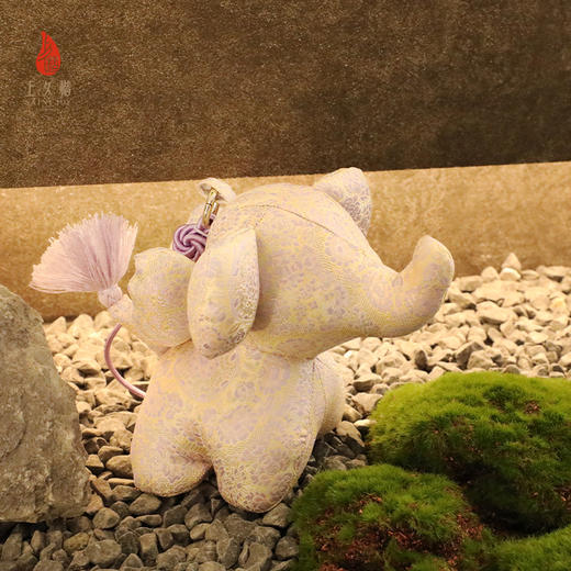 上久楷新中式文创礼盒送礼 摆件 飞象挂件 如意定胜纹 绿地团花纹 商品图5