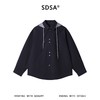 C7009SDSA男士春夏新款痞帅男装时尚潮牌撞色拼接连帽衬衫百搭宽松衬衣 商品缩略图1