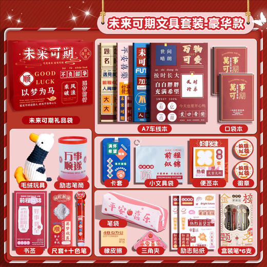 【开学大礼包 励志文具套装】 金榜题名文具套装 期末考试学生奖品 初高中生创意励志文具礼盒套装 商品图8