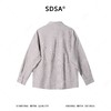 SDSA男装2026新款高贵轻奢潮牌时尚格子前短后长设计长袖衬衫百搭 商品缩略图4