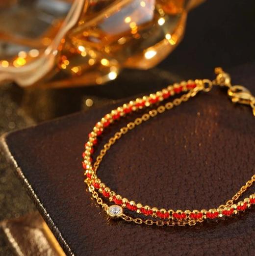 新年好事成双手链 银镀金首饰 （非质量问题 不退不换） 商品图1