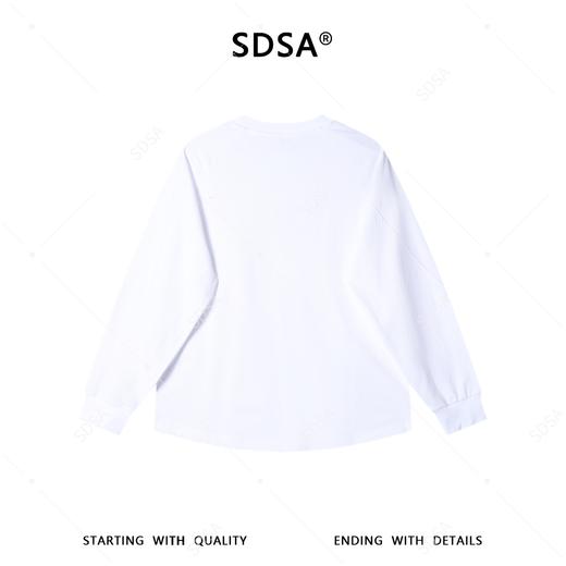 6622003SDSA男装2026新款高贵轻奢韩版肌理感圆领长袖T恤百搭时尚上衣 商品图5