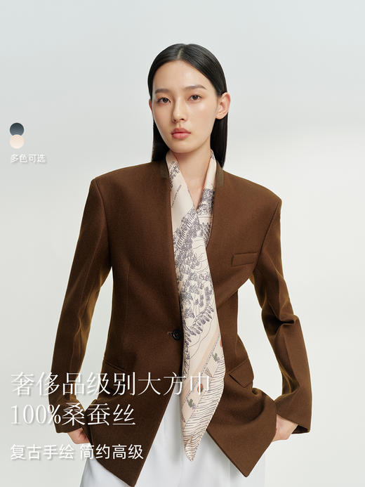 万事利双面印花大方巾-江南记 商品图1