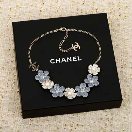 香奈儿 仿牛仔花花双c项链（XTY） 商品图3