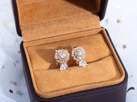 香奈儿 BOUTON DE CAMELIA山茶花耳环 满钻（XTY） 商品图10