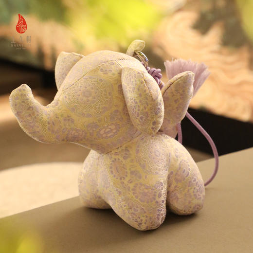 上久楷新中式文创礼盒送礼 摆件 飞象挂件 如意定胜纹 绿地团花纹 商品图8