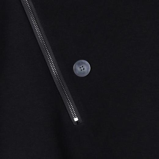 SDSA男士春夏新款痞帅男装韩版潮牌纯色斜拉链立领卫衣百搭宽松 商品图2