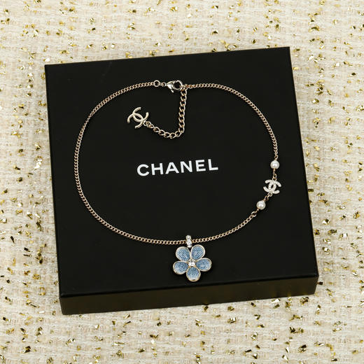 香奈儿 仿牛仔花花双c项链（XTY） 商品图10