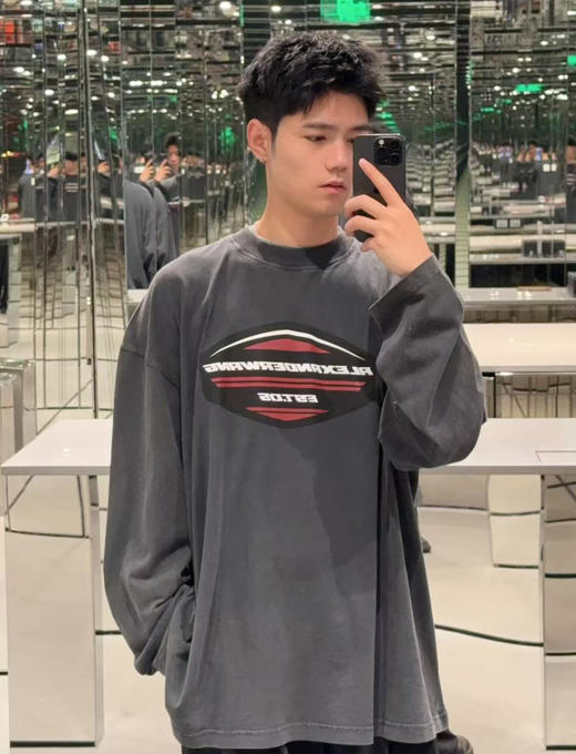 【edj1】明星款！26新款情侣印花时尚长袖T恤！！ 商品图0