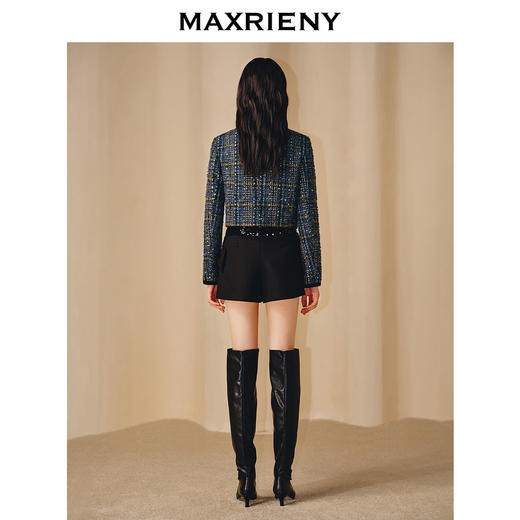 MAXRIENY轻奢气质高级感钻扣外套文艺复古感上衣女(货号:MC88JA818) 商品图2