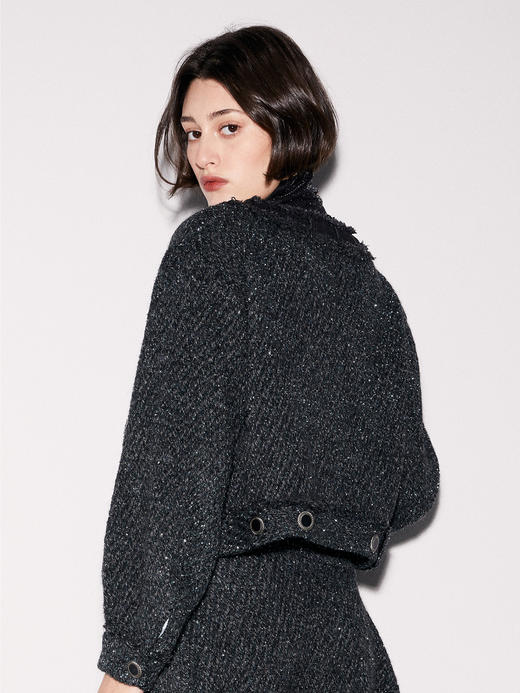 钻链装饰小香风夹克外套 商品图2