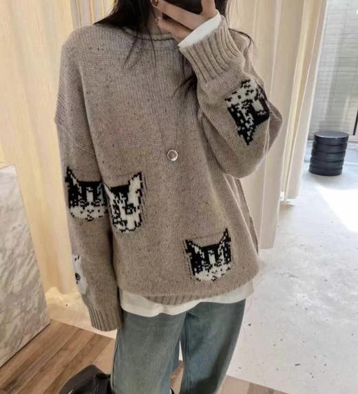福利特价   AC猫猫图案毛衣   男女同款  品牌特种点子纱！ 商品图0