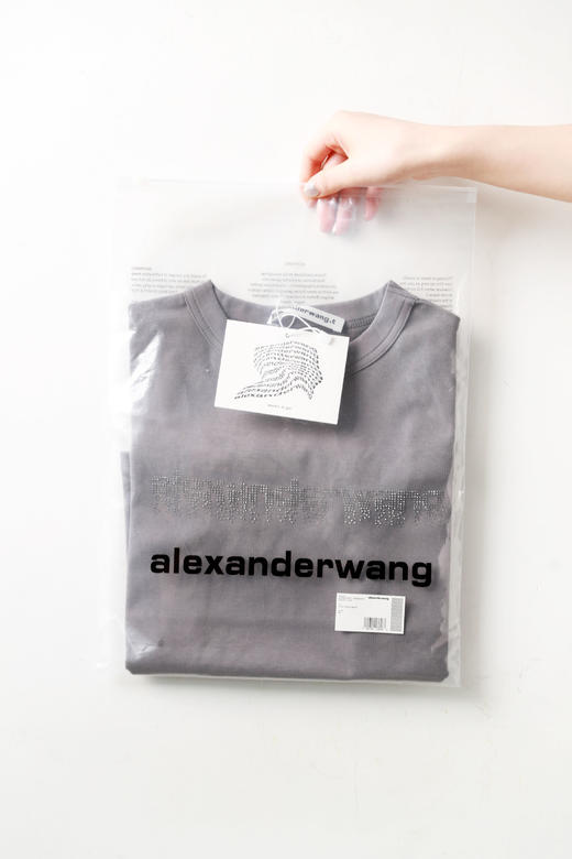 满满都是钻，火辣烫钻tee一枚。紧身短款胸口字母圆领t恤E013160 商品图14