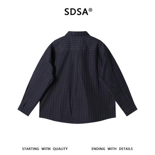 265009SDSA男士春夏新款痞帅男装韩版经典撞色格纹格子长袖衬衫百搭时尚 商品图5