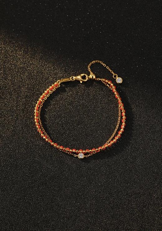 新年好事成双手链 银镀金首饰 （非质量问题 不退不换） 商品图2