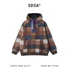 SDSA秋冬新款痞帅男装时尚撞色格子设计半拉链立领连帽卫衣高级感 商品缩略图0