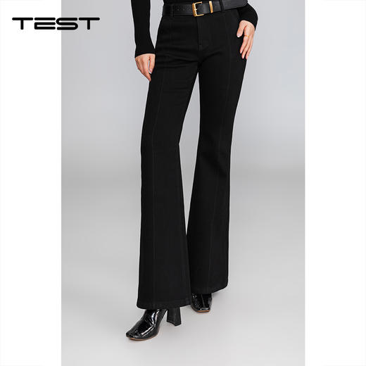 冬上新时尚微喇修身显瘦气质牛仔裤3254099 商品图1