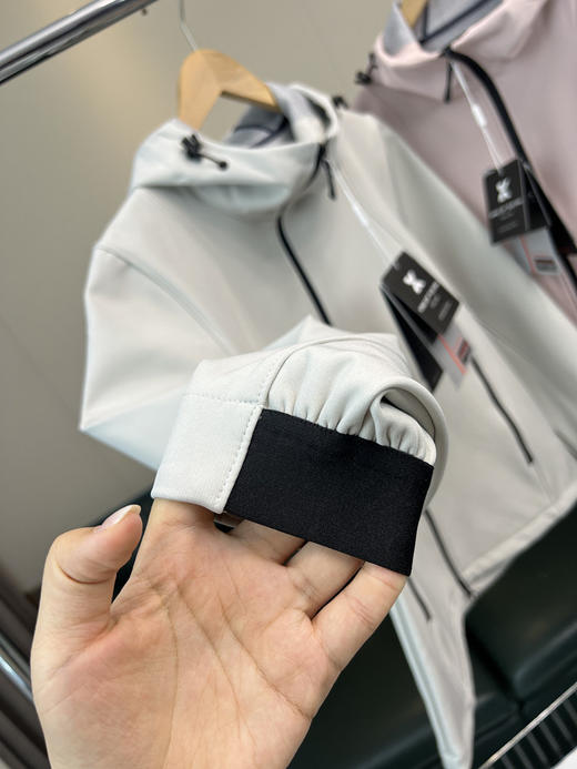 户外高端！防泼水面料！外贸女装秋季连帽防风休闲夹克冲锋衣外套 商品图3