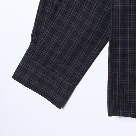 265009SDSA男士春夏新款痞帅男装韩版经典撞色格纹格子长袖衬衫百搭时尚 商品图4