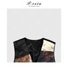 04-1潘依绣丁丁宠粉复古时髦多元素拼接黑色花纹马甲Q1258 商品缩略图2