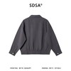 SDSA男士春夏新款痞帅男装老钱风商务纯色拉链翻领夹克外套百搭 商品缩略图4