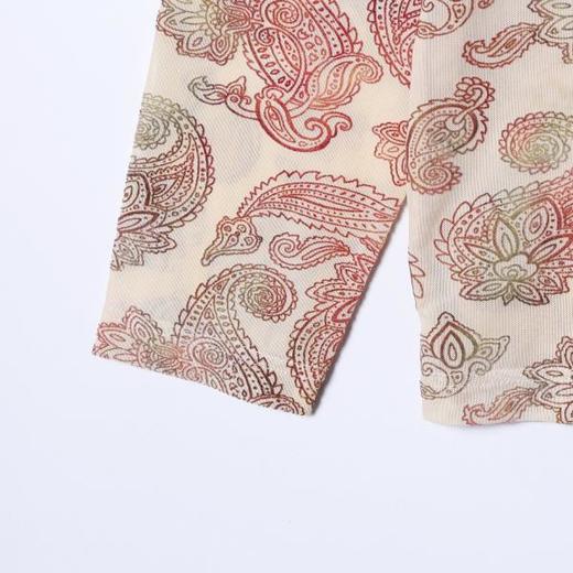 SDSA男装2026新款高贵轻奢潮牌百搭腰果花卉圆领长袖T恤时尚上衣 商品图4