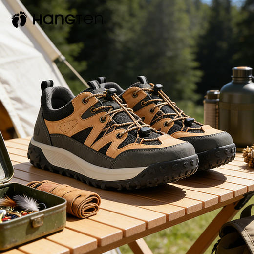 HANGTEN欢腾2026春季新款男士耐磨防滑休闲户外徒步鞋M6275010D 商品图0