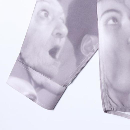 SDSA男装2026新款高贵轻奢美式百搭人物设计撞色长袖衬衫百搭衬衣 商品图3