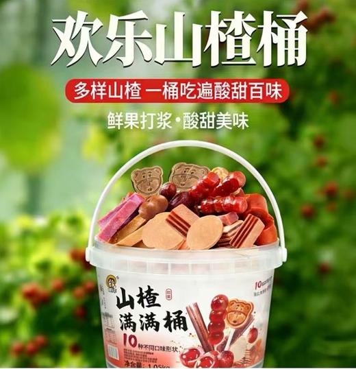 【十种口味山楂满满桶】各种酸甜滋味一次集齐！原果打浆，口感软糯Q弹！解腻解馋，一口清爽！新年聚餐不添负担！【TJ-J】 商品图0