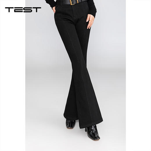 冬上新时尚微喇修身显瘦气质牛仔裤3254099 商品图0